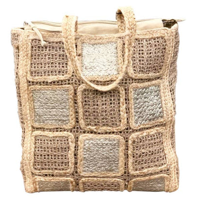 Jute Squares Tote