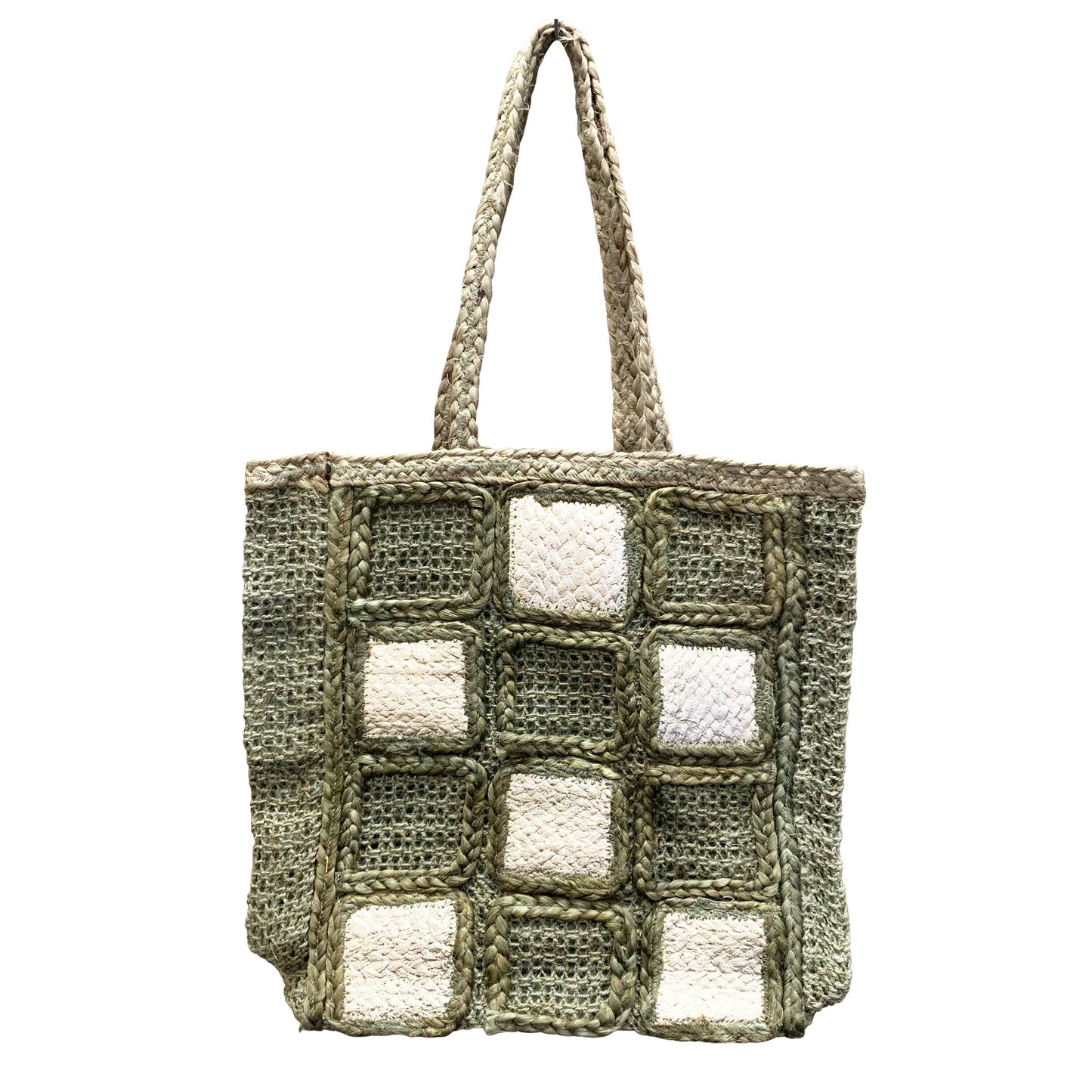Jute Squares Tote